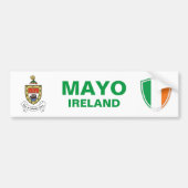 Sticker pour pare-chocs Mayo Ireland Crest et Iris (Devant)