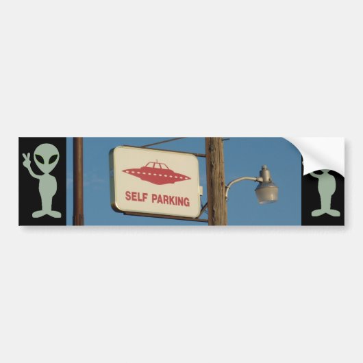 Sticker pour pare-chocs pour Alien de l'OVNI "Self (Devant)