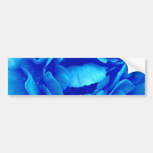 Sticker pour pare-chocs Rose bleu - personnalisabl