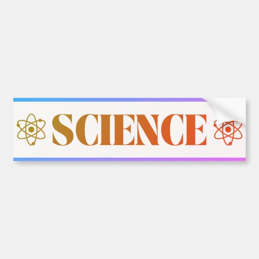 Sticker pour pare-chocs science (Devant)
