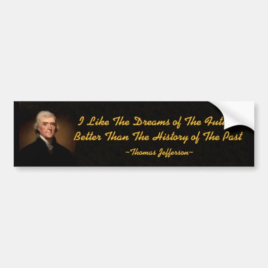 Sticker pour pare-chocs Thomas Jefferson Future &  (Devant)
