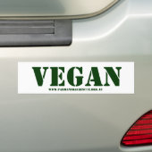 Sticker pour pare-chocs végétalien (En voiture)