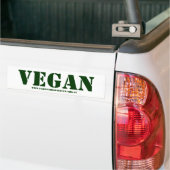 Sticker pour pare-chocs végétalien (Sur camion)