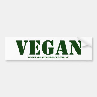 Sticker pour pare-chocs végétalien