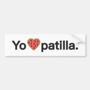 Sticker pour pare-chocs Yo amo Patilla