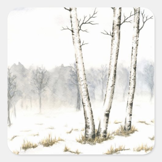 Sticker pour paysage d'hiver (Devant)
