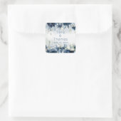 Sticker pour petit Carré Mariage Rose en cascade (Sac)