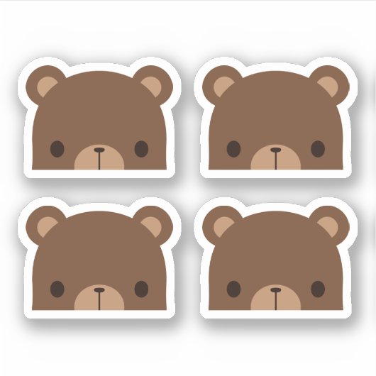 Sticker pour petit ours Brown (Devant)