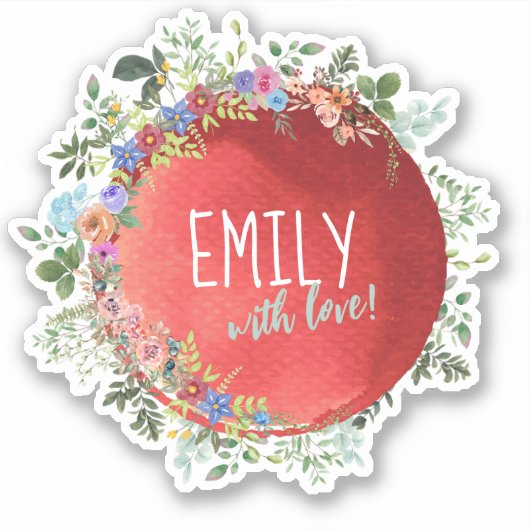 Sticker pour phoque Enveloppe personnalisée (Devant)