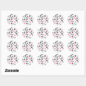 Sticker pour phoque Macarons Lunettes de soleil et (Feuille)