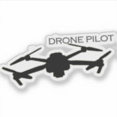 Sticker pour pilote de drone - Voler haut avec sty (Devant)