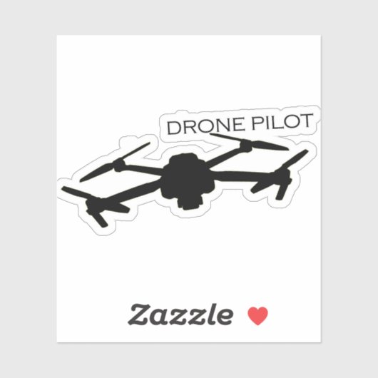 Sticker pour pilote de drone - Voler haut avec sty (Feuille)