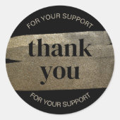 Sticker pour pinceau Merci Faux Gold (Devant)