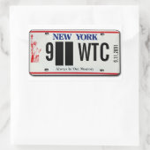 Sticker pour plaque de licence 911 Memorial NY 2 (Sac)