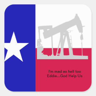 Sticker pour plate-forme pétrolière du Texas