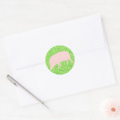Sticker pour porc rose (Enveloppe)