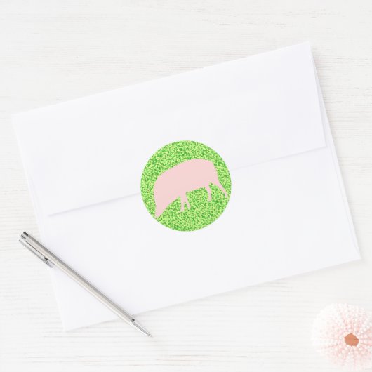Sticker pour porc rose (Enveloppe)