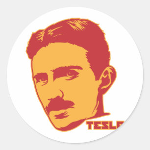 Sticker pour portrait Nikola Tesla