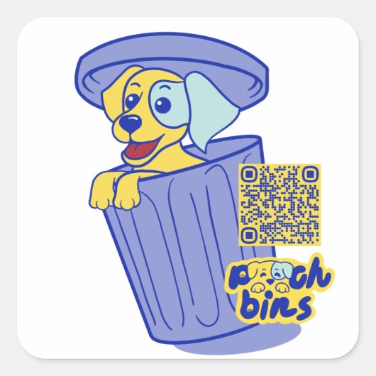 Sticker pour poubelles de poche Labrador (Devant)