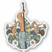 Sticker pour poulpe crocheteuse (Devant)