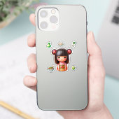 Sticker pour poupée Kokeshi, Cute Kokeshi (Téléphone)