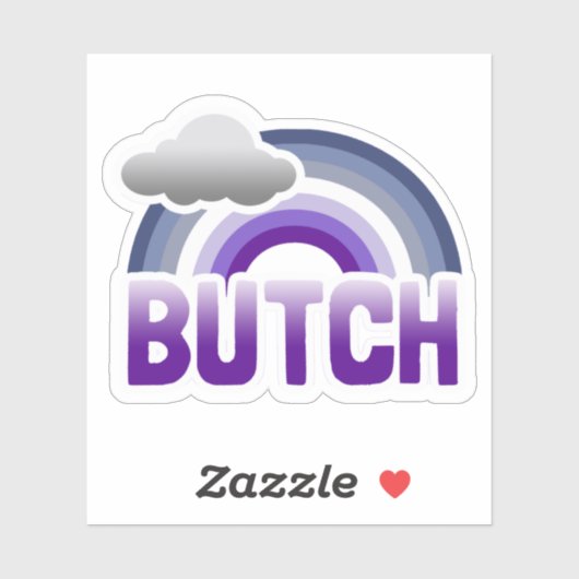 Sticker pour Pride Lesbienne Butch (Feuille)