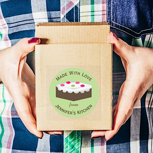 Sticker pour produits cuits sur mesure Brownie
