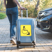 Sticker pour rampe en fauteuil roulant Jaune (Valise Insitu)