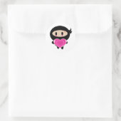 Sticker pour récepteur cardiaque Kawaii Ninja (Sac)