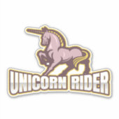 Sticker pour rider skateboard Yellow Unicorn (Devant)