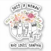 Sticker Pour sa jolie petite remorque de camping (Devant)