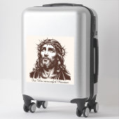 Sticker Pour sa triste passion - Portrait de Jésus (Sur valise)