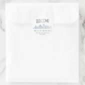Sticker pour sac de bienvenue Mariage de Boston (Sac)