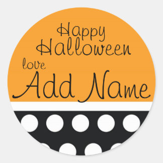 Sticker pour sac de traitement d'Halloween