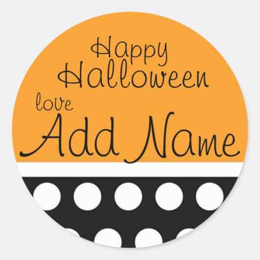 Sticker pour sac de traitement d'Halloween (Devant)