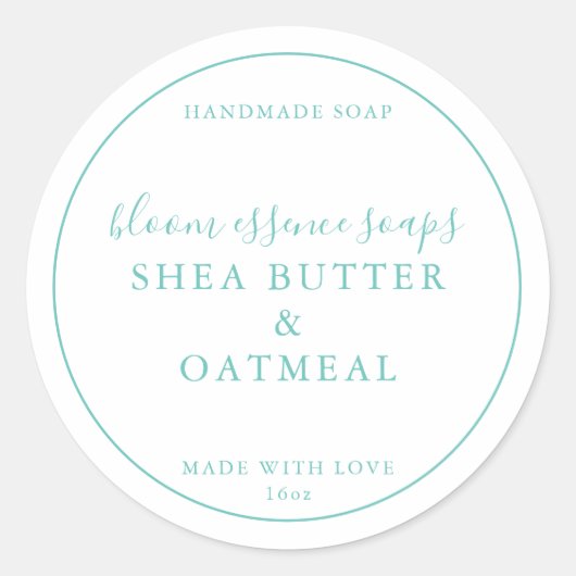 Sticker pour savon (Devant)