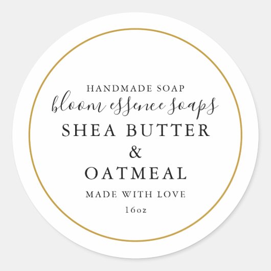 Sticker pour savon or Faux (Devant)