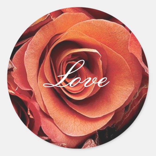 Sticker pour sceau d'enveloppe Mariage d'amour (Devant)