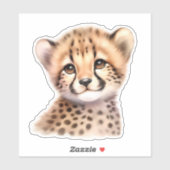 Sticker pour scrapbooking Leopard personnalisé (Feuille)