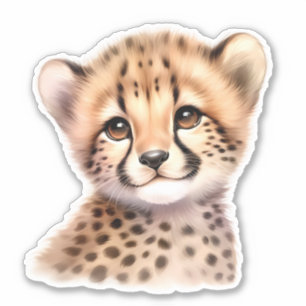 Sticker pour scrapbooking Leopard personnalisé