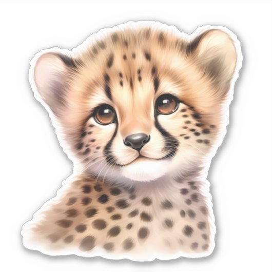 Sticker pour scrapbooking Leopard personnalisé (Devant)