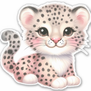 Sticker pour scrapbooking Leopard personnalisé