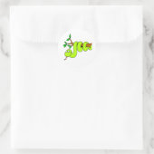 Sticker pour serpent vert amusant (Sac)