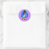 Sticker pour sirène violette et dauphin Zola (Sac)