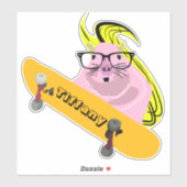Sticker pour skateboard Naughty Squirrel #147 (Feuille)