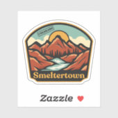 Sticker pour Smeltertown, Colorado (Feuille)