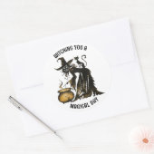 Sticker pour sorcière et chat (Enveloppe)
