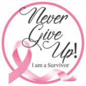 Sticker pour survivant du cancer du sein (Devant)