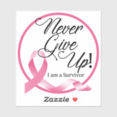 Sticker pour survivant du cancer du sein (Feuille)