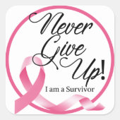 Sticker pour survivant du cancer du sein (Devant)